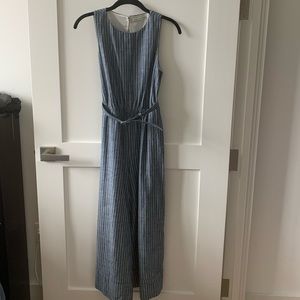 Alice & Olivia striped culotte jumpsuit